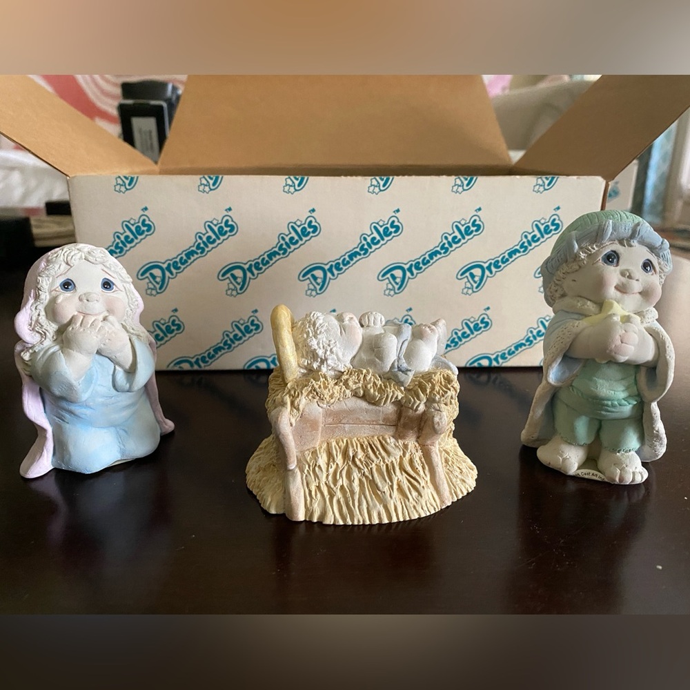 Vintage Dreamsicles Set of 3 Nativity Cast Art Set from 1994-1995 Rare